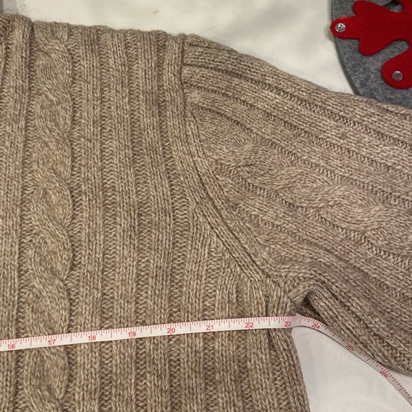 Banana Republic men’s M Fisherman cabled turtleneck sweater - Picture 5 of 7